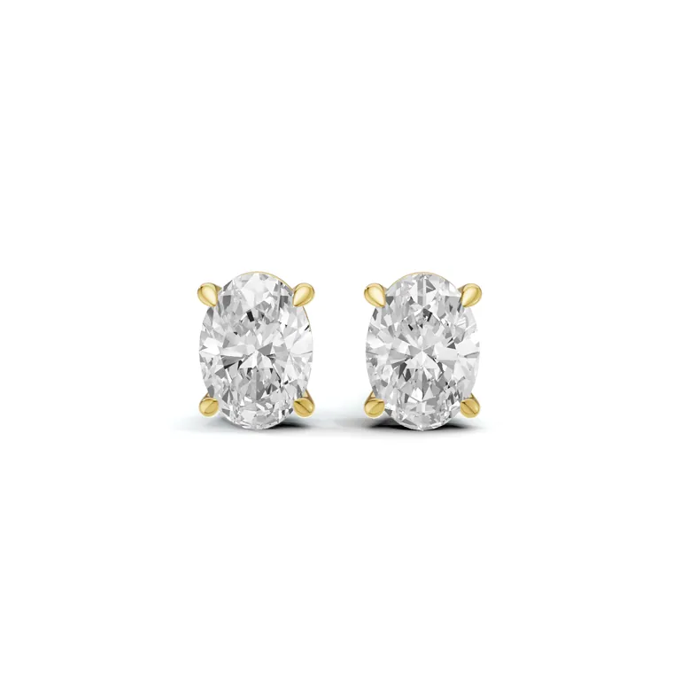 Eternal Oval Solitaire Studs