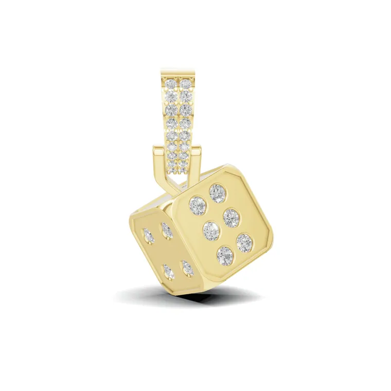 Fortune Dice Diamond Pendant