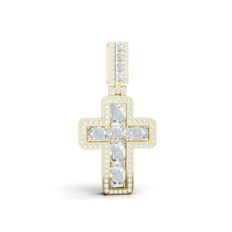 Radiant Cross Halo Pendant
