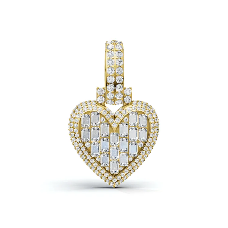 Luxe Heart Mosaic Pendant