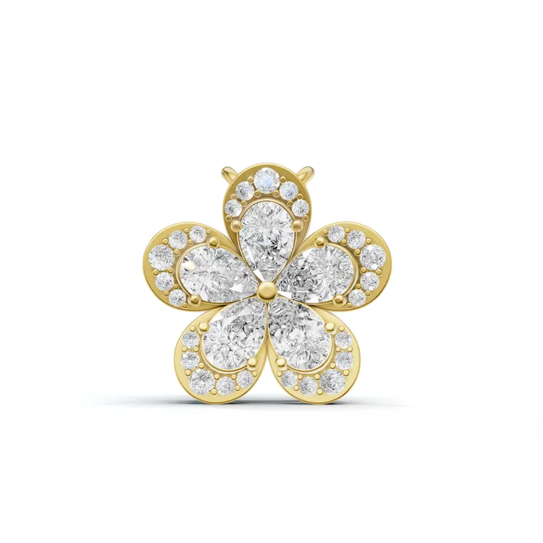 Floral Bloom Diamond Pendant