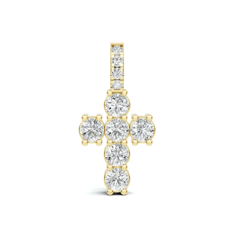 Celeste Diamond Cross Pendant