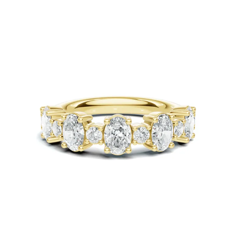 Oval Aura Eternity Ring
