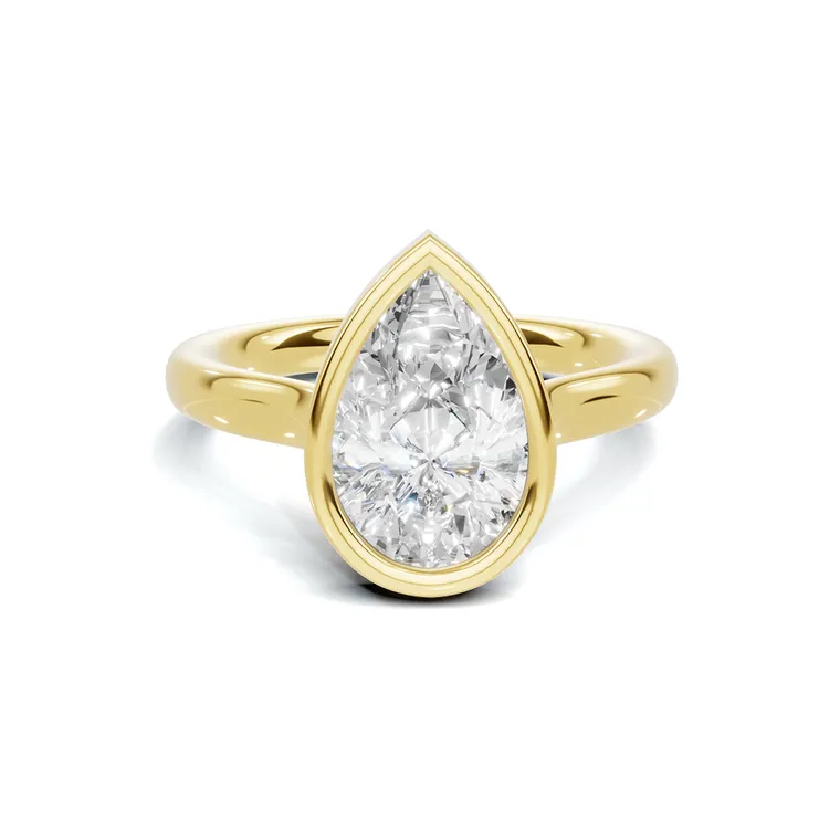 Seraphine Pear Bezel Ring