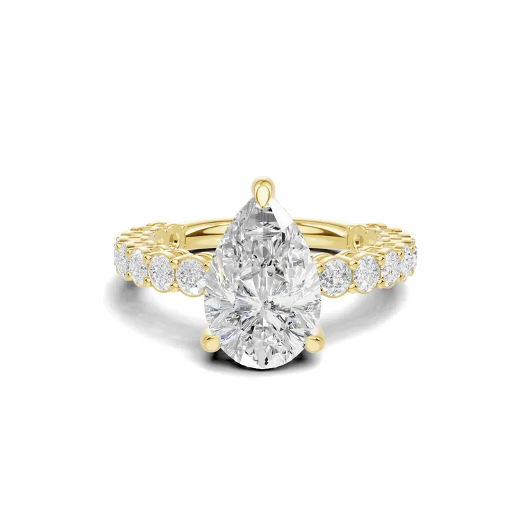 Velisse Pear Halo Ring